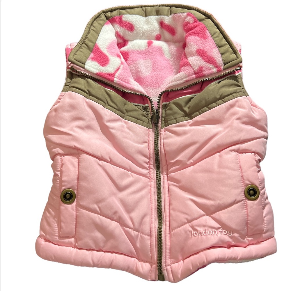 Girls Kids London Fog reversible vest 18-24 m?
